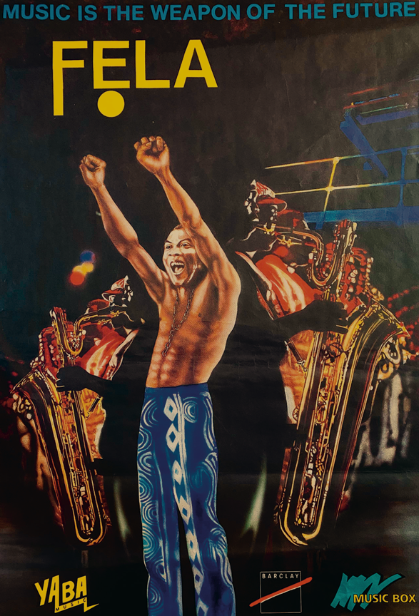 Affiche promotionnelle de Fela, 1986