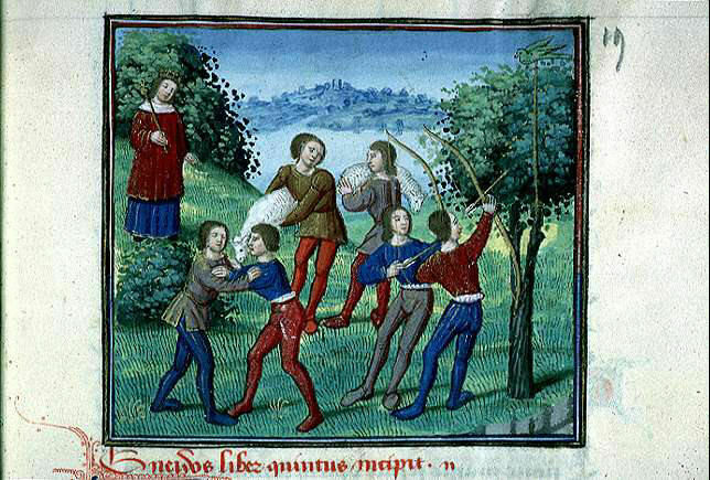 Le sport dans les enluminures de la fin du Moyen Âge
